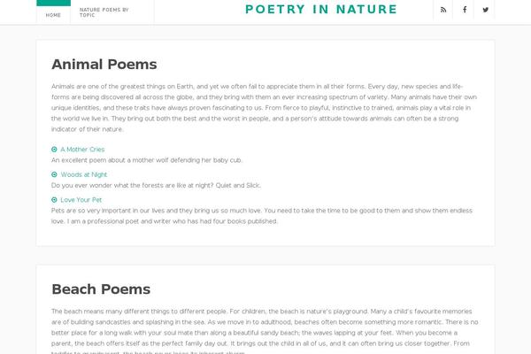 poetryinnature.com site used Poet