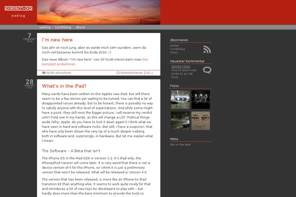 WordPress website example screenshot