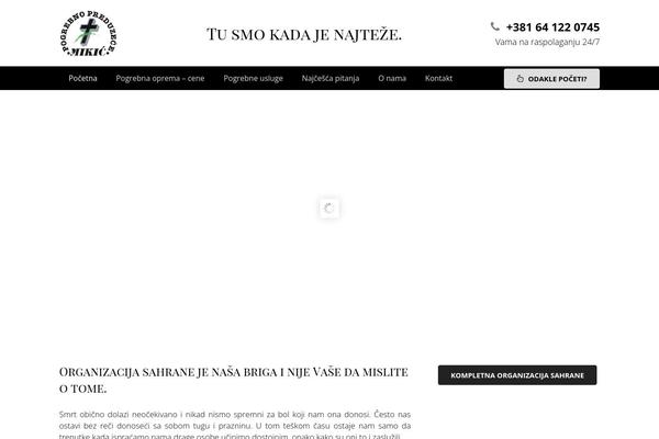 Impreza theme site design template sample