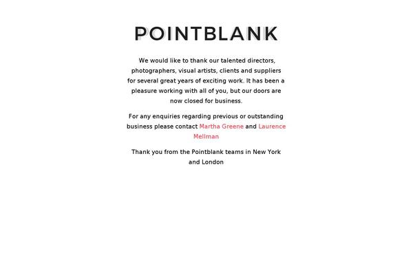 pointblankproductions.com site used Pointblank