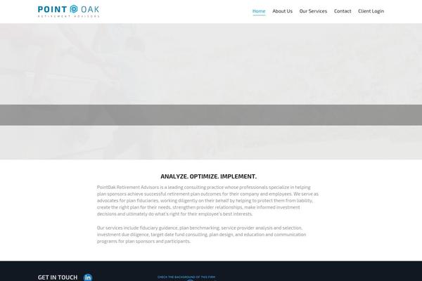 pointoak.com site used Dante Child Theme