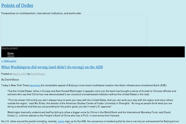 WordPress website example screenshot