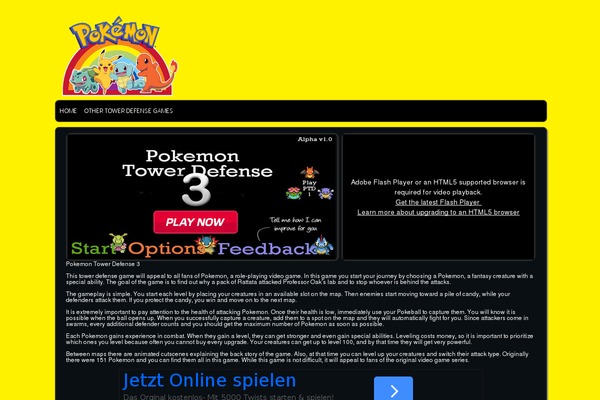 pokemon-towerdefense3.com site used Petarcro
