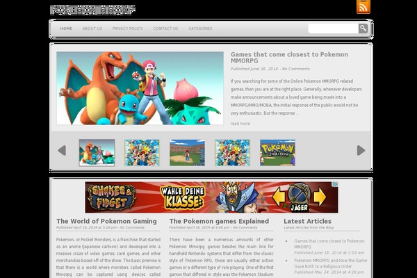 pokemonmmorpg.net site used WP-Creativix