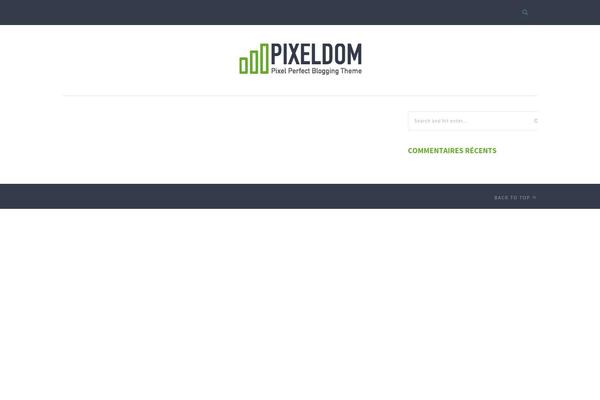 Pixeldom theme site design template sample