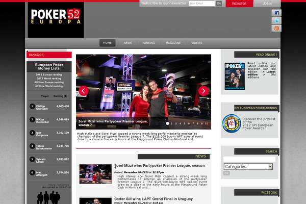 poker52europa.com site used Poker52