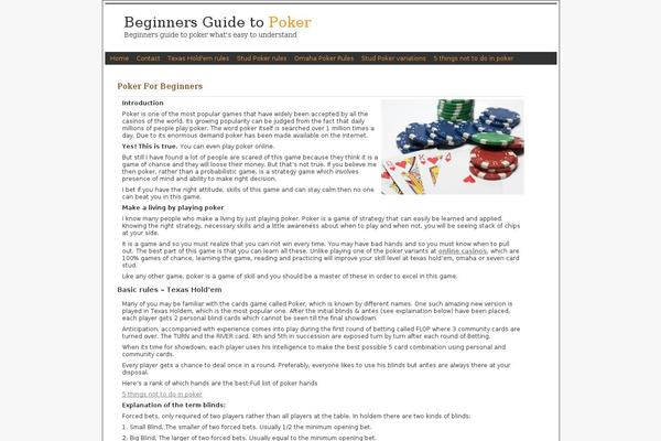 WordPress website example screenshot