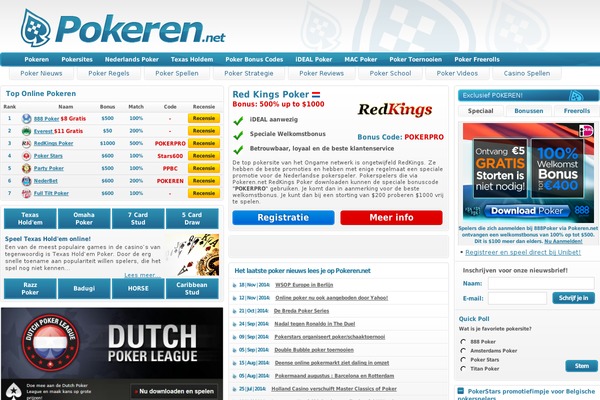 pokeren.net site used Pokeren