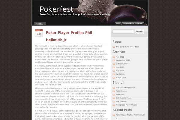 pokerfest.info site used Graveyard Shift