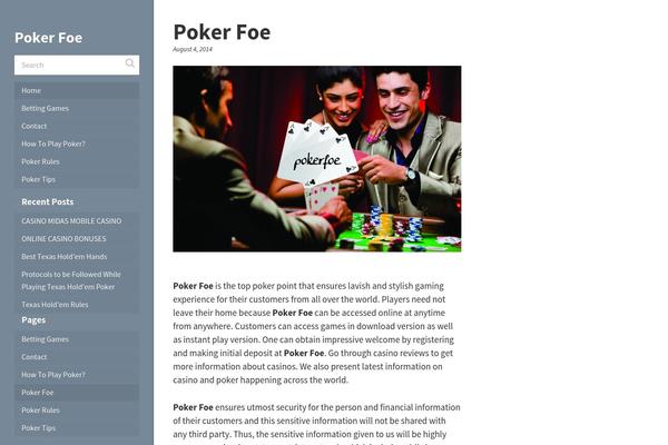 pokerfoe.com site used Readr