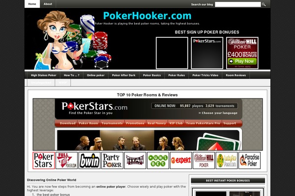 pokerhooker.com site used Onlinecasinotemplate625