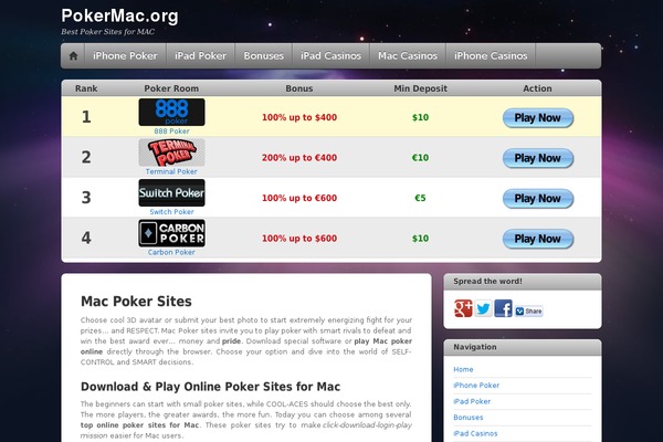 pokermac.org site used iTheme2