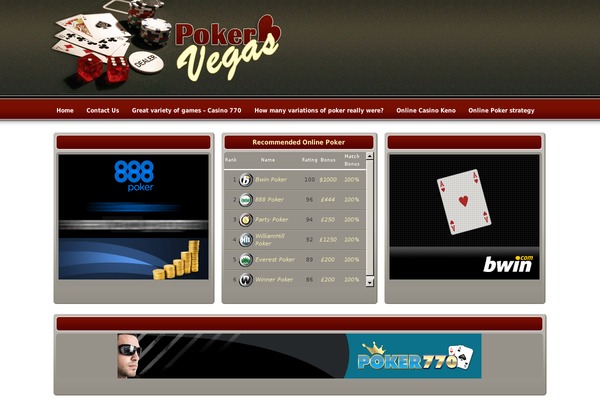 pokervegas.org site used Pokervegas