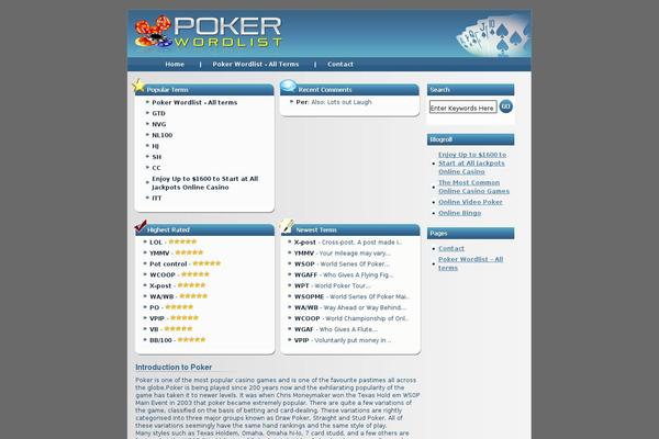 WordPress website example screenshot