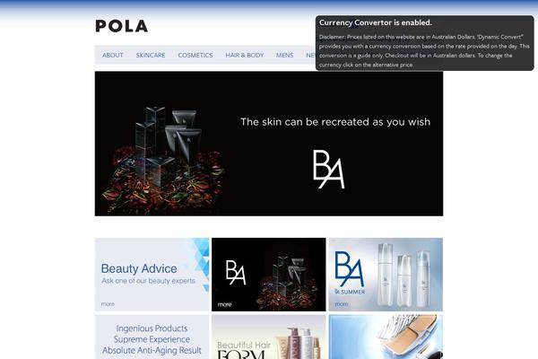 polacosmetics.com.au site used Pola