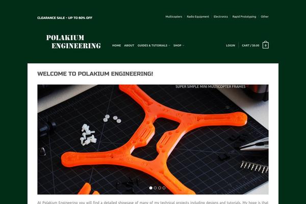 Flatsome theme site design template sample