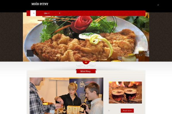 The Restaurant theme site design template sample