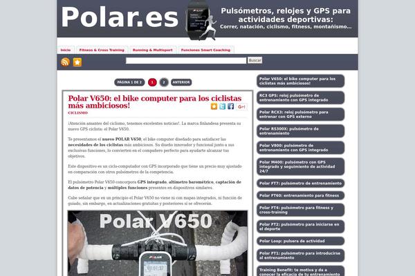 Polar theme site design template sample