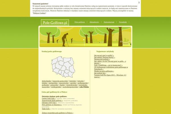 pole-golfowe.pl site used Theme250