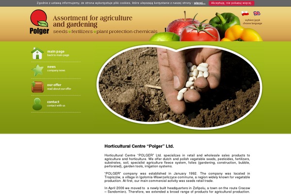 polger.com site used Agriculture-child-theme