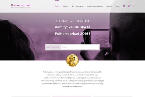 polhemspriset.se site used Polhemspriset