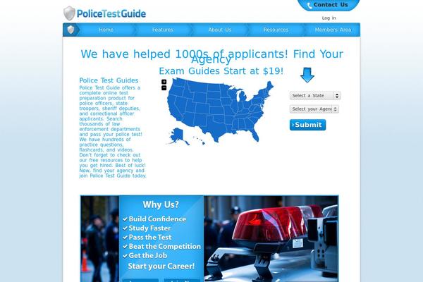 policetestguide.com site used Police