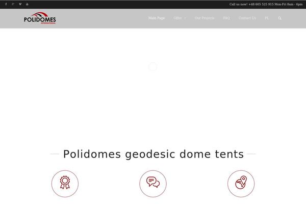 polidomes.com site used Polidomes