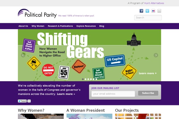 politicalparity.org site used Parity