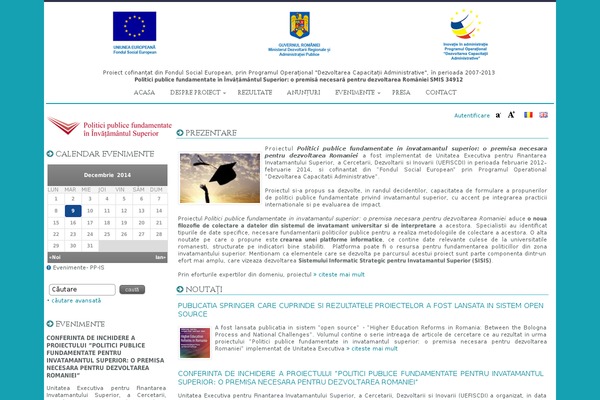 politici-edu.ro site used Uefiscdi