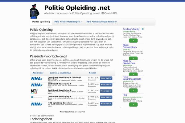 politieopleiding.net site used Skeleton