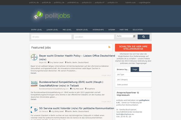 Job theme site design template sample