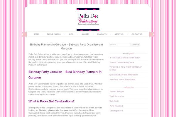 Sugar and Spice theme site design template sample