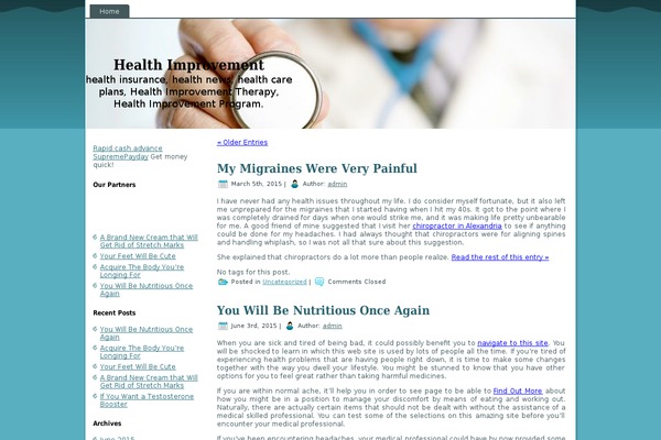 WordPress website example screenshot