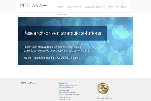 pollara.com site used Pollara-theme