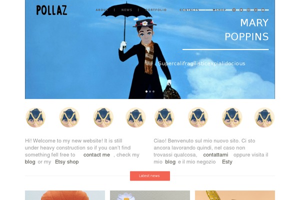 Hazel theme site design template sample