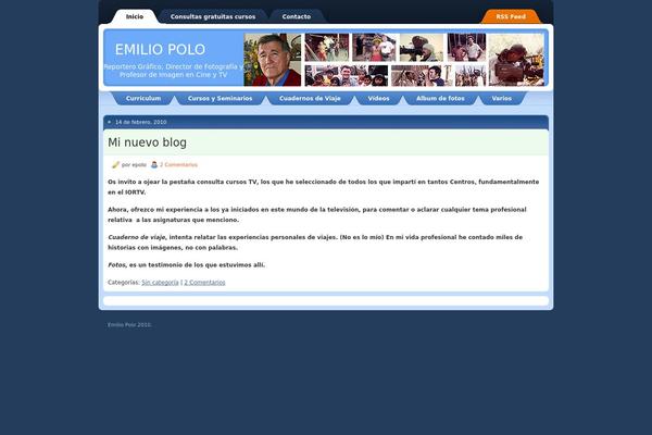 WordPress website example screenshot