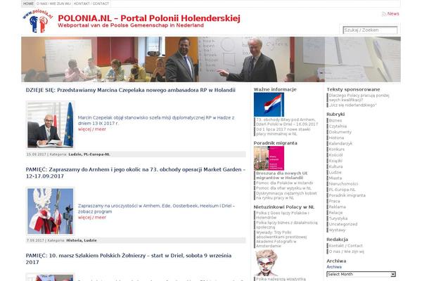 polonia.nl site used Polonia