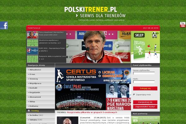 polskitrener.pl site used Polski-trener_theme