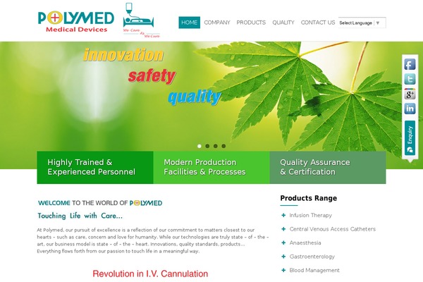 polymedicure.com site used Saltwp