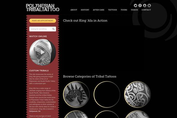 Tattoo theme site design template sample