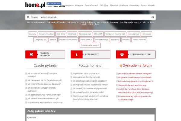 pomoc.home.pl site used Supportdesk_cs