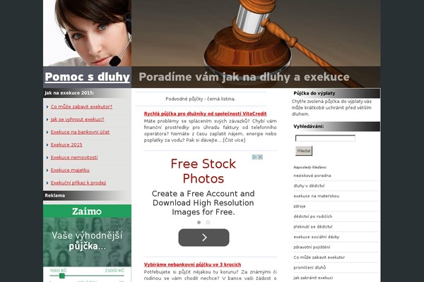 pomocdluhy.cz site used Pomoc-s-dluhy