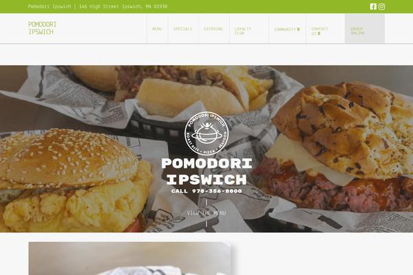 X Child theme site design template sample
