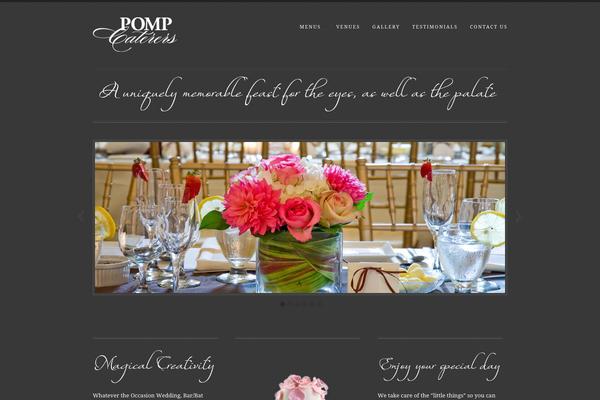 pompcatering.com site used The Cotton