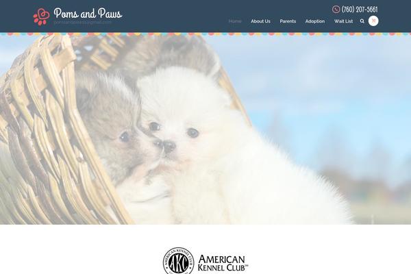 Pet theme site design template sample