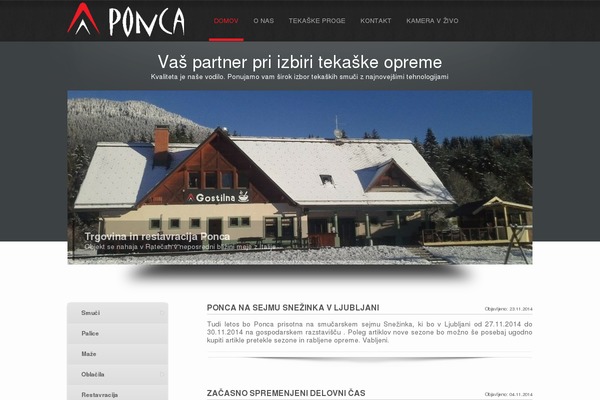 ponca.si site used Simplicity Lite