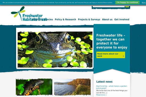 pondconservation.org.uk site used Freshwater-habitats-trust