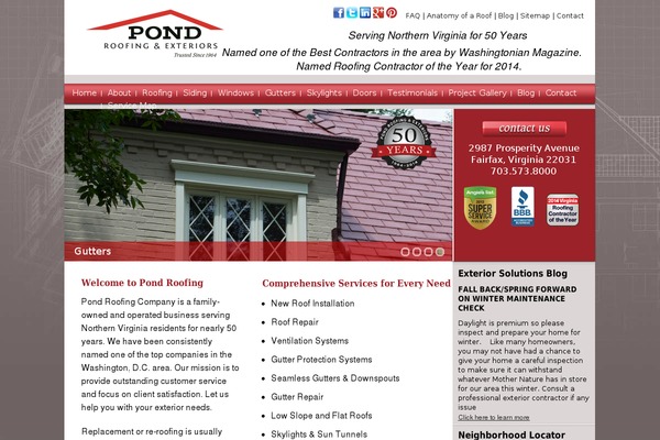 Pond theme site design template sample