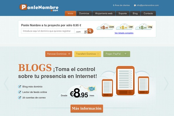 ponlenombre.com site used Liveweb