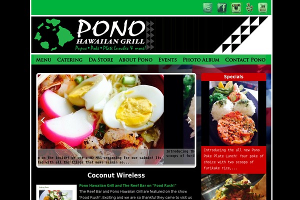 ponohawaiiangrill.com site used Pono